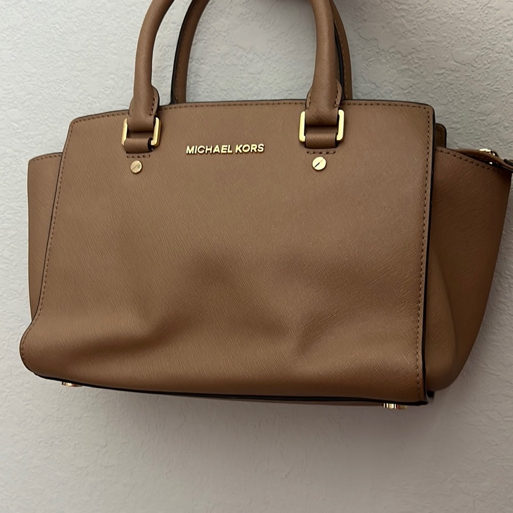 Camel Michael Kors handbag